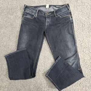 Silver Jeans Santorini Jeans Womens 29 Blue Bootcut Stretch Embroidered Pockets
